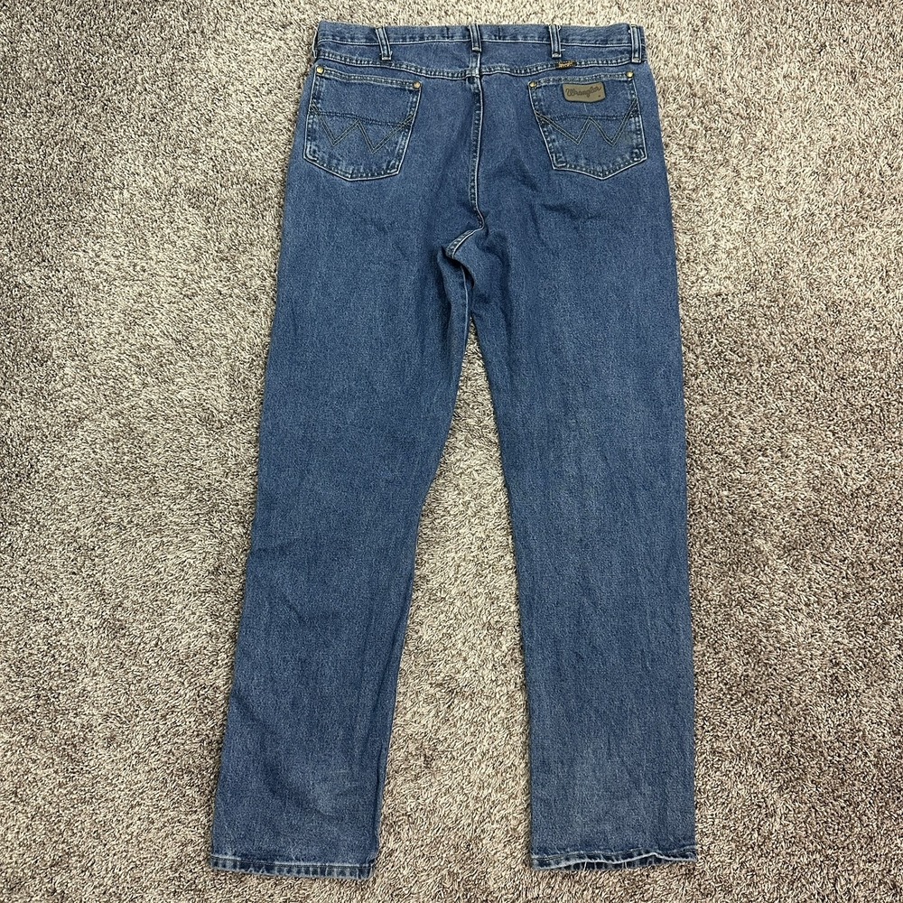 Wrangler 38x36 George Strait Cowboy Cut Jeans Blue Straight Leg 13MGSHD